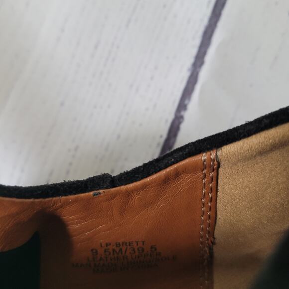 Lucky Brand Size 9.5 Lp Brett Women's Black Suede Leather Side Zip Ankle Boots - Picture 9 of 11